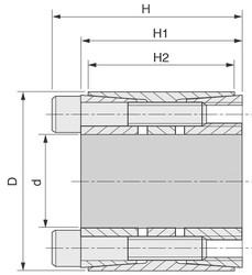 käytetty kiinnitysholkkiparia EX 41 ja EX 60.