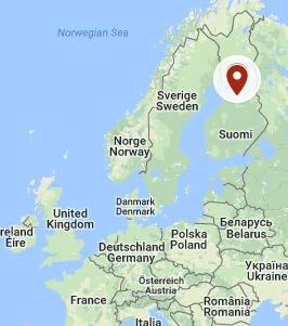 Maantieteellisen sijainnin vaikutus D-vitamiinin saantiin - Suomi sijaitsee Pohjois-Euroopassa. Utajärvi sijaitsee Pohjois-Pohjanmaalla, 56 kilometrin päästä Oulusta.