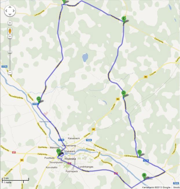 Matkaa kertyi yhteensä 42.3 kilometriä. Tämän matkan aikana akustosta otetun virran keskiarvo oli 33.9A, suurin arvo 175.5A ja pienin arvo -38.5A(tällöin on jarrutettu ja akustoa on ladattu).