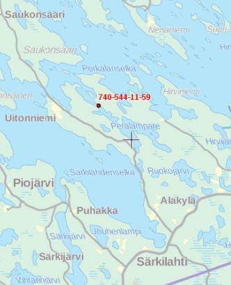 SAVONLINNAN KAUPUNKI OSAYLEISKAAVAN MUUTOKSEN SELOSTUS, EHDOTUS PUNKAHARJUN PIHLAJAVEDEN OSAYLEISKAAVAN MUUTOS TILALLA TARULA 740-544-11-59 Sijaintikartta Punkaharjun Pihlajavedeltä.