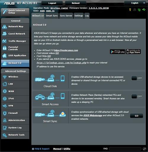 3.6 AiCloud in käyttö AiCloud on pilvipalvelusovellus, joka mahdollistaa tiedostojen tallentamisen, synkronoinnin, jakamisen ja käytön. AiCloud-sovelluksen käyttö: 1.