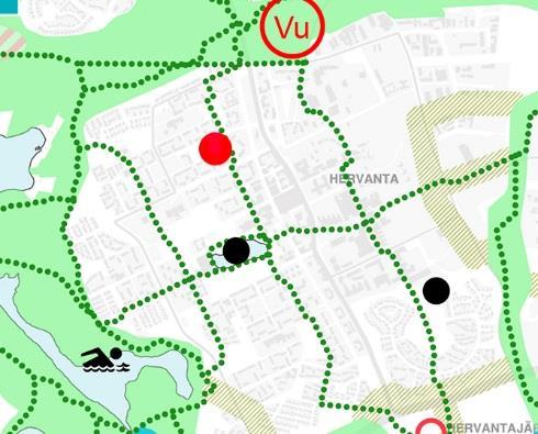 monipuolisesti virkistyksen, vapaa-ajan ja kaupunkikulttuuritoiminnoille.