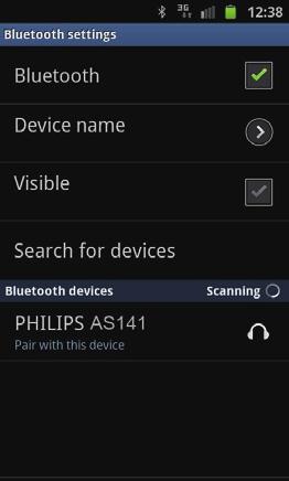 4 Toista ja lataa Tällä telakointijärjestelmällä voit toistaa ääntä kahdella tavalla: manuaalisella Bluetooth-liitännällä ja automaattisella Bluetooth-liitännällä Philips DockStudio -sovelluksen