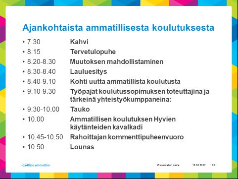 Presentation