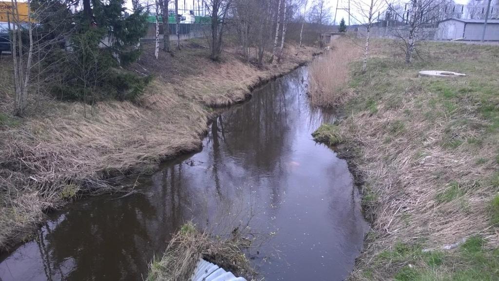 11 Kuva 15. Vantaanjoki Teollisuuskadulta etelään Kuva 16. Vantaanjokea suunnittelualueen kohdalla. Vasemmalla rannalla jäteveden puhdistamon purkuputki. 4.