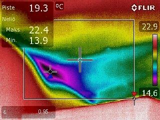 Lämpökuva 10 Yläpohjan