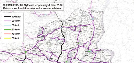 14 Suomussalmen liikenneturvallisuussuunnitelma 2009 SUOMUSSALMEN LIIKENNETURVALLISUUDEN NYKYTILA JA ONGELMAT Suomussalmella kuten