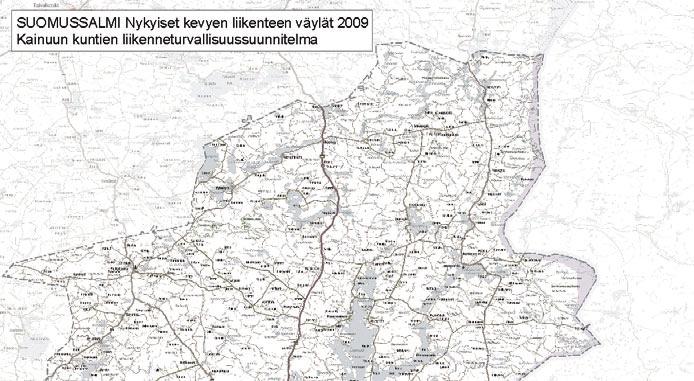 16 Suomussalmen liikenneturvallisuussuunnitelma 2009 SUOMUSSALMEN LIIKENNETURVALLISUUDEN NYKYTILA JA