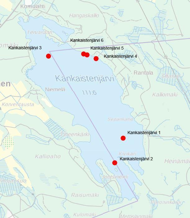 2 2.2 Rantavyöhyke Rantavyöhykkeen näytteenotossa noudatettiin näytteenottostandardia SFS-EN 28265. Näytteet otettiin käsihaavilla.