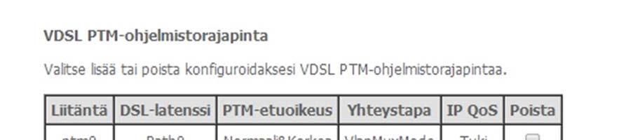 ETH-ohjelmistorajapinta Kohdassa voi muuttaa