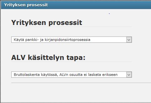 1 Yleistä Ennen aineistosiirtoja tulee Expensen, Fivaldi Pankkiyhteyden sekä Fivaldi Kirjanpidon käyttöönotto- ja perusasetukset olla kunnossa (= peruskäyttöönotto on tehty) Tässä ohjeessa otetaan