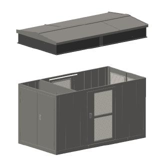 ABB medium voltage housing, PVS800-MVH Overview, with dry type transformer ABB dry type cast