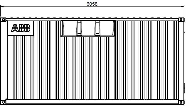 ABB medium voltage housing, PVS800-MVH