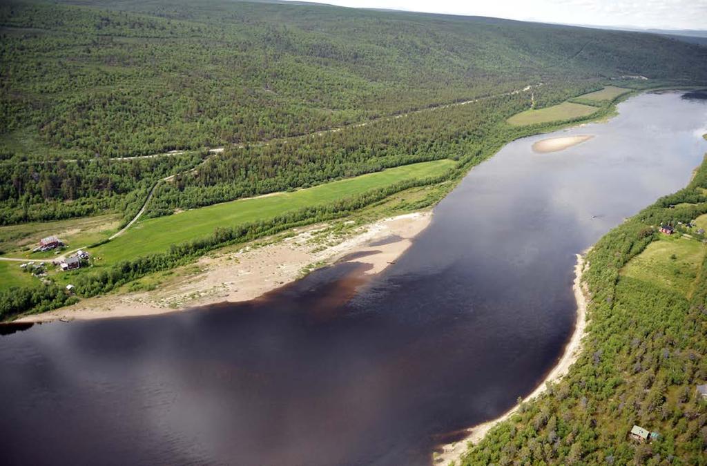 louhesuojauksesta alajuoksulle päin 60 Nord