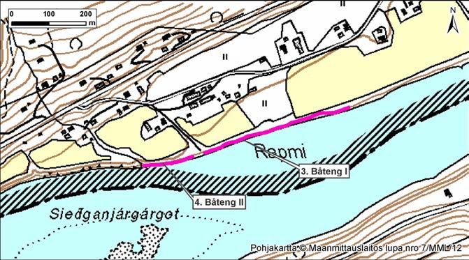 4.3 Båteng 1 Kuva 7. Båteng 1, Norja, Tana ja Båteng 2, veneenlaskupaikka, Norja, Tana.