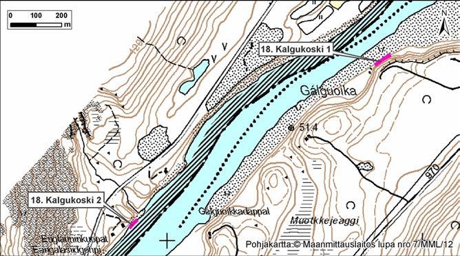 4.18 Kalgukoski 1 Kuva 52. Kalgukoski 1 ja 2, Suomi, Utsjoki.