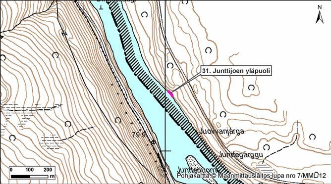 4.31 Junttijoen yläpuoli Kuva 95. Junttijoen yläpuoli, Norja, Tana.