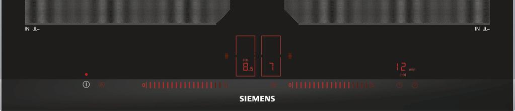 -kosketusnäyttö Kalustemikroaaltouunit Siemens q Teräs HF15M56435 q