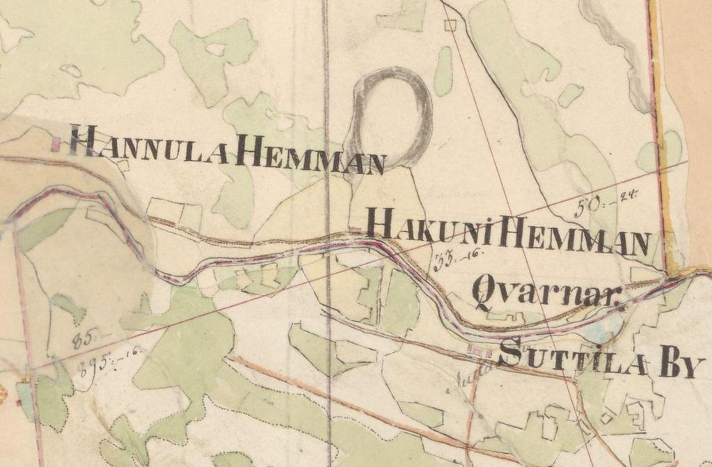 29 Ote pitäjänkartasta 1840 l Kylätontin