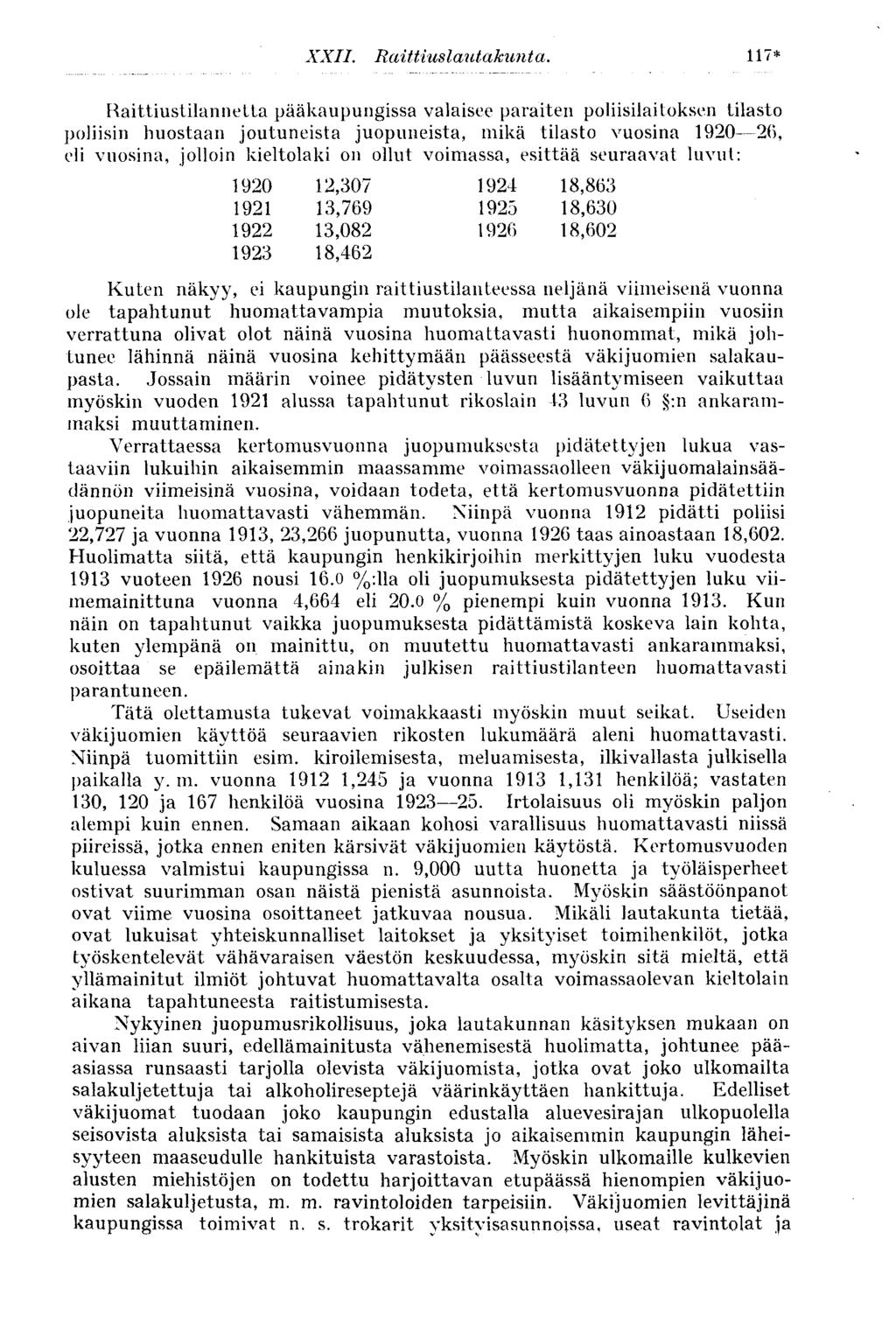117* XXII. Raittiuslautakunta.
