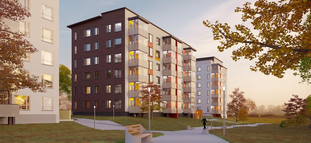 TIOA TAOTA AUNTOYHTIÖ, Yhtiö on 7-kerroksinen, 1-portainen asuinkerrostalo. AEMAAAVA Vahvistettu asemakaava.