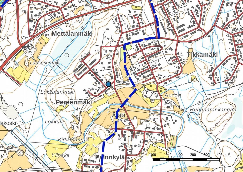 2 Isoperet, sijainti. Isojakokartta vuodelta 76. Isoperet on no. ylhäällä.