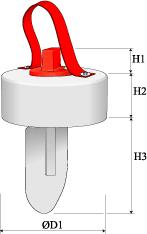 Insulated HRS-Ød1 Ød1 Pituus Paino L kg ØD1 Korkeus Korkeus Korkeus Paino H1 H2 H3 Kg 100 120 0,4 125 160 0,4 160