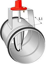 Pelti HIS HISC Säätöpelti. Luokka 1 Spjäll klass 1 Damper class 1 HIS-Ød1 Sulkupelti. Luokka 4 Spjäll klass 4 Damper class 4 HIS C-Ød1 Ød1 Rak.pituus Paino L1 kg Ød1 Rak.