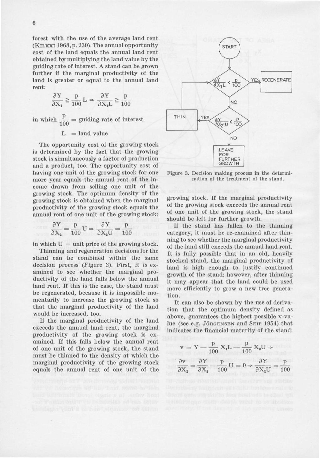 forest with the use of the average land rent (KILKKI 1968, p. 230).