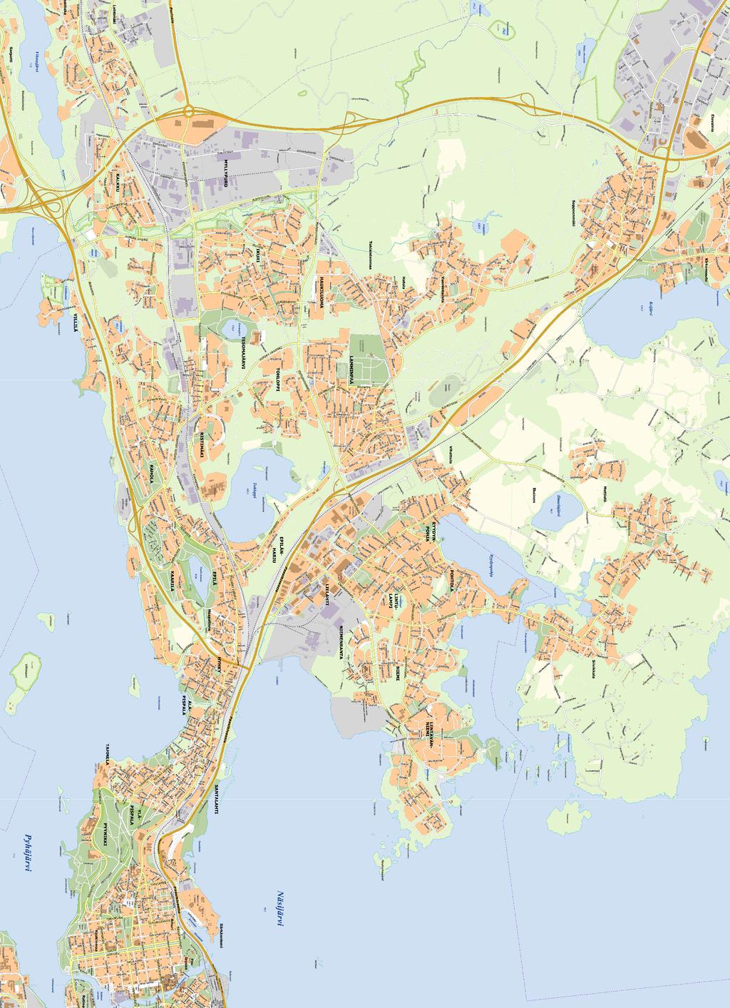 Tarastejärven hulevesiallas Lielahti, Viirapuiston viivytysallas Kauppi, Kaupin kampuksen pohjoispuolinen hulevesiallas Lielahti, Lielahden lumenkaatopaikan biosuodatusallas Kalkku, Kalkunvuorenkadun