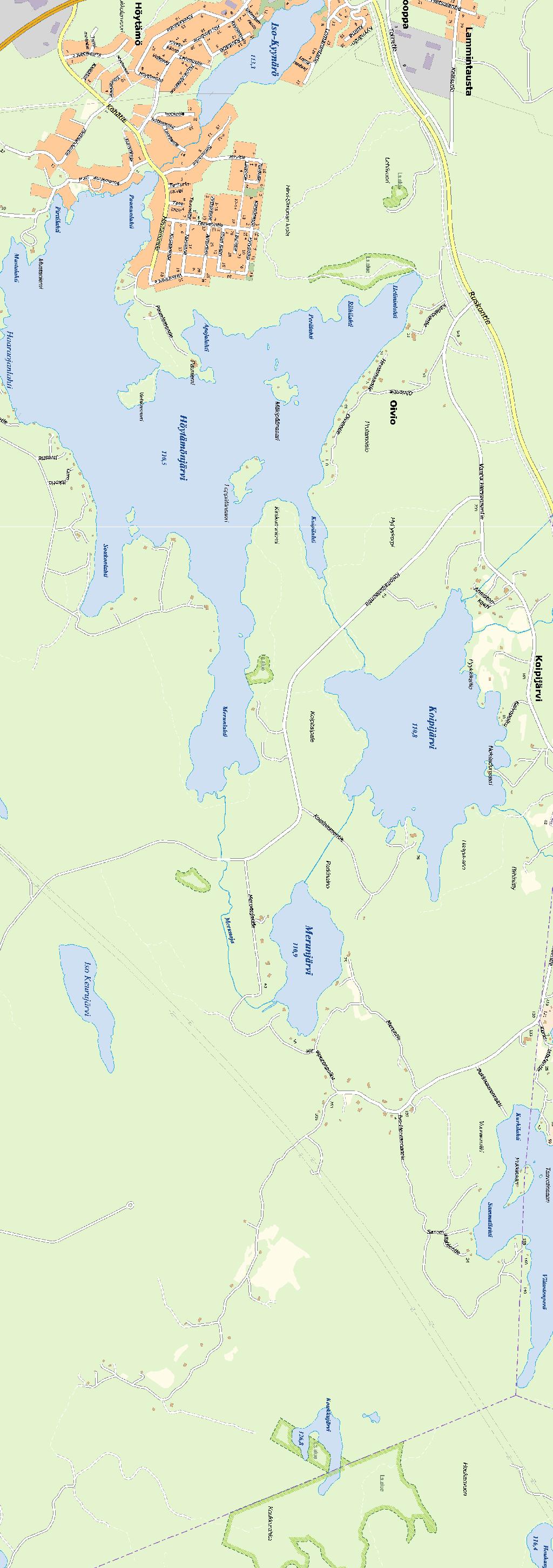 Aarikkalan lumenkaatopaikan hulevesiallas Muotiala, Virrenkadun imeytyskaivo Muotiala, Ruopionkadun imeytyskaivo Kaukajärvi, Santaharjuntien imeytysallas Veisu, Vispiläkadun hulevsipainanne