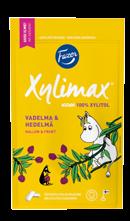 Ksylitoli- ja täysksylitolipurukumit Xylitoltuggummi och helxylitoltuggummi 611733 Xylimax Moomin Metsämansikka & persikkavadelma