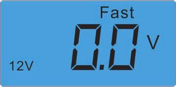 SE 12 V läge Fast: 14,4 V/4,0 A. Används normalt till alla typer av 12 V batterier <80 Ah. Läge Vinter: 14,7 V/4,0 A. Används till batterier med temperatur under 5 C.