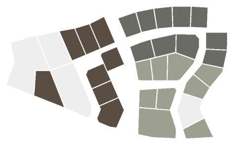 YLEISTÄ: Modernin ja perinteisen pientalorakentamisen yhdistelmäalue KATTO: Sallittuja kattomuotoja ovat harjakatto ja taitekatto. Väri ruskea, musta tai tummanharmaa.