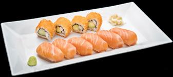 EDAMAMEPAVUT + ISO NIGIRILAJITELMA + 2X SAPPORO 58,90 Annokset