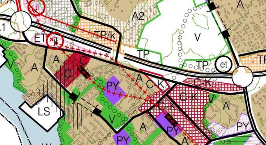 Kaupallinen selvitys ja vaikutusten arviointi 3 Kuva 3 Ote Uudenmaan hyväksyttyjen maakuntakaavojen yhdistelmästä ja