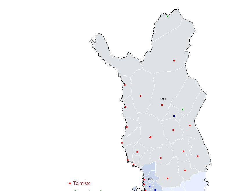 yhteispalvelupistettä Puhelinpalvelu arkisin