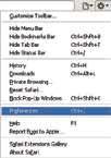 Bonjour-luettelosta Philips_Fidelio XXX. 1 Valitse -> Preferences.» Kirjanmerkkivalikko avautuu. 1 Käynnistä Apple Safari tai jokin muu Internet-selain Wi-Fi-yhteensopivassa laitteessa.