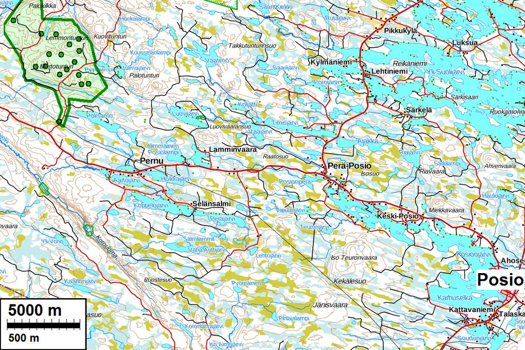 2 Sisältö Perustiedot... 2 Yleiskartat... 3 Inventointi... 6 Tulos... 6 Muinaisjäännökset... 7 1. Posio Vitikkotunturi... 7 2. Posio Murtotunturi E... 9 3. Posio Murtotunturi W.