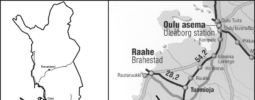 1 ONNETTOMUUS 1.1 Tapahtuma-aika ja -paikka Suistuminen tapahtui torstaina 17.9.2009 kello 13.13 rataosalla Oulu Ylivieska sijaitsevan Kilpuan liikennepaikan eteläpäässä. Kuva 1.