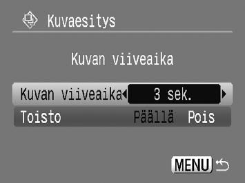 Jos painat qr-painikkeita tai käännät Â-valintakiekkoa toiston aikana, kuva vaihtuu; jos painat qr-painikkeita ja pidä niitä painettuna, voit selata kuvia pikakelauksella.