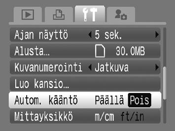 Valitse [Aika] ja määritä sitten aika painamalla qr-painikkeita tai kääntämällä Â-valintakiekkoa. Uusi kansio luodaan määritettynä päivänä ja aikana.