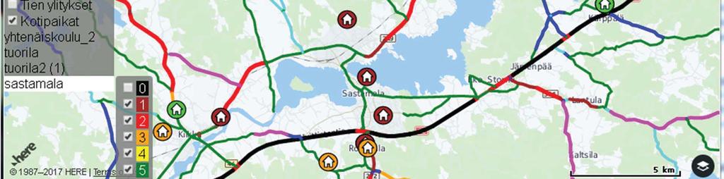 värisymbolein sekä saada näkyviin haluamansa