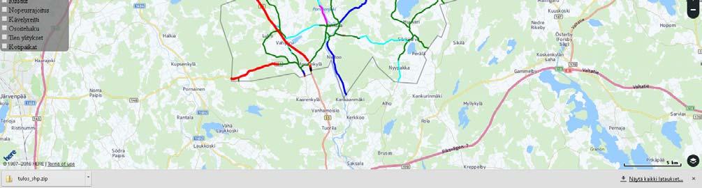 !! huomaattehan, että mikäli kunnassanne koulussa olevat oppilaat kulkevat koulumatkaansa jonkin toisen kunnan tieverkolla, se ei näy aineistossa mukana.