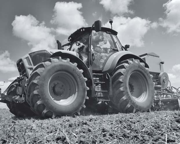 Sinun tuottosi, Meidän traktorirenkaamme Tehokas maataloustuotanto vaatii nykyään koneteholtaan suuria, huipputeknisiä traktoreita.