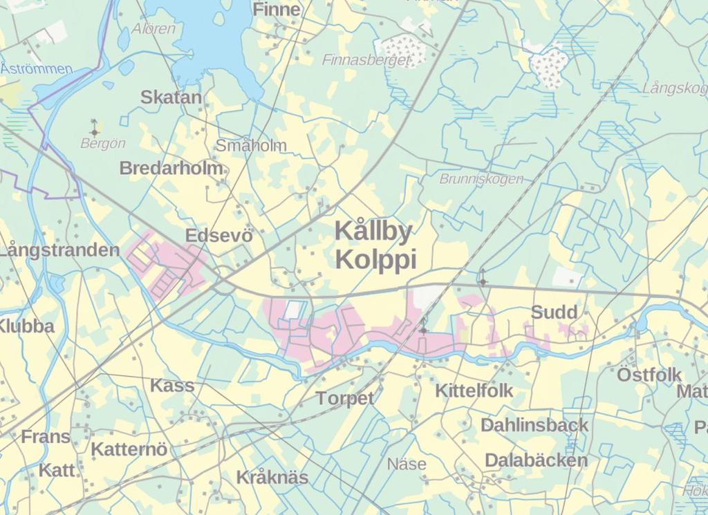 5 1.2 Suunnittelualueen sijainti Suunnittelualue sijaitsee Pedersören kunnan Kolpin kylässä ja koostuu kahdesta pienestä vierekkäisestä alueesta (Snellman 7:245 ja Snellmans 7:249).