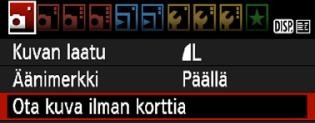 3 Kortin muistutus Tämä estää uvausen, jos amerassa ei ole orttia.