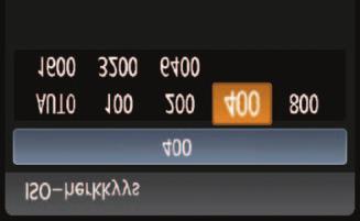 Piaopas Z: ISO-heryysN Paina <WZ>-painietta. Valitse ISO-heryys painamalla <U>-painietta tai ääntämällä <6>-valitsinta ja paina sitten <0>-painietta.