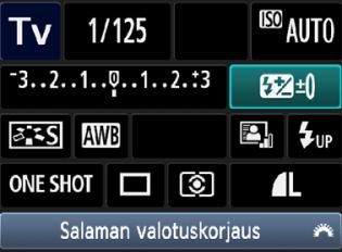 86, 87) Mittaustapa (s. 100) Auo (s. 94) Ensisijainen huippuvalotoisto* (s. 220) ISO-heryys (s. 77) Salaman valotusorjaus (s.