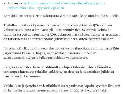 Kävi siis inhimillinen virhe, josta Konola on kovin pahoillaan.